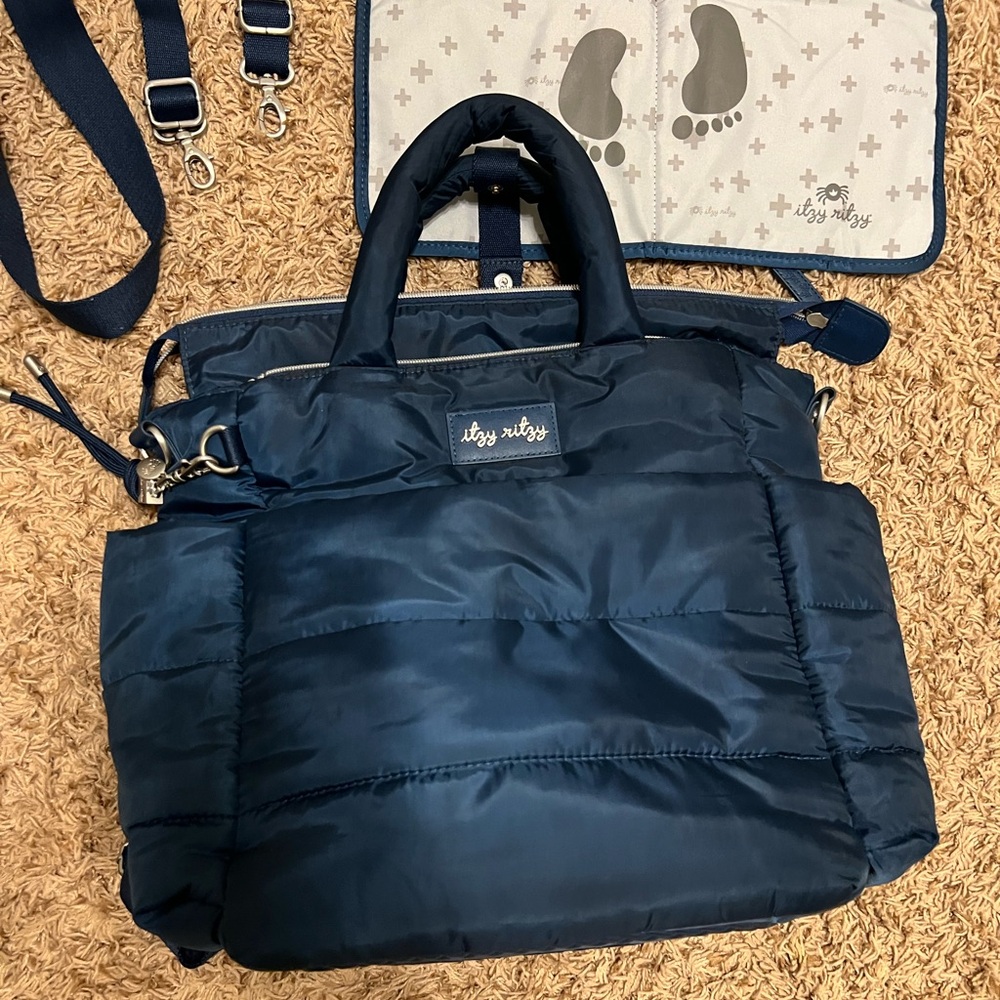 Itzy Ritzy Blue Backpack - Picture 3 of 7